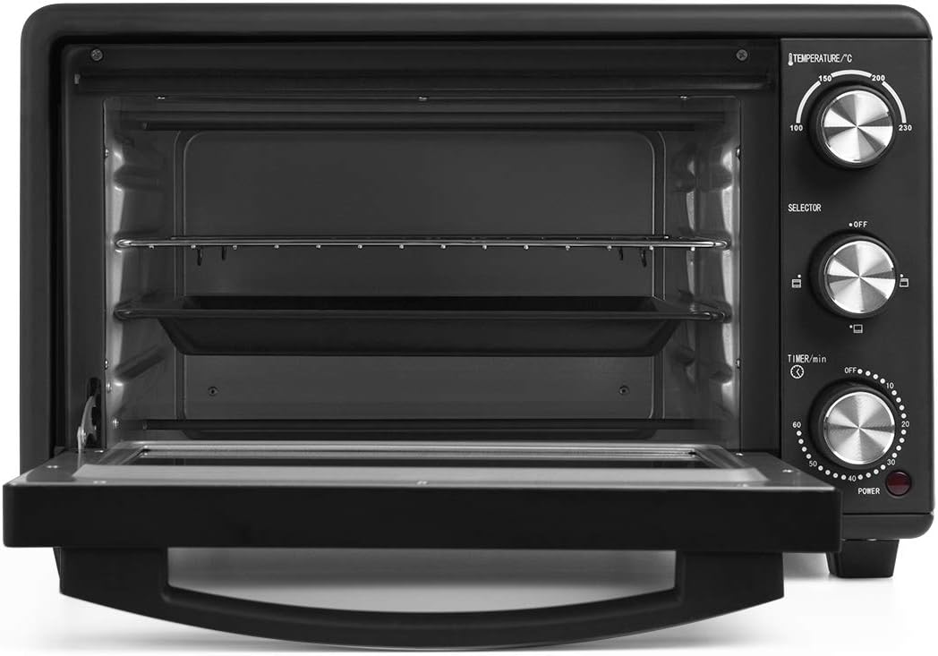 Orbegozo HO 255 Negro Horno eléctrico de sobremesa, 25 L, temporizador, termostato regulable 1500 W Reacondicionado